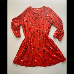 Orange Cotton Romper